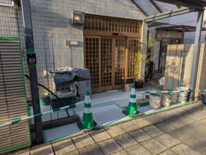 門回りのリフォームで、もともとあった門を取り払う